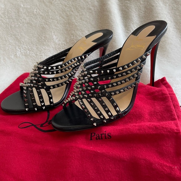 Christian Louboutin Spiked Mules - Picture 1 of 7